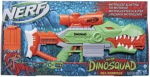 Nerf Dinosquad Rex Rampage Motorized Dart Blaster, 10 Dart Clip, 20 Official Nerf Darts, 10 Dart Storage T Rex Dinosaur Design, Multicolor,  – Wholesale & Export UAE