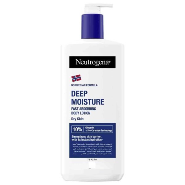 Neutrogena Norwegian Formula Deep Moisture Fast Absorbing Body Lotion, 400ml – Wholesale & Export UAE