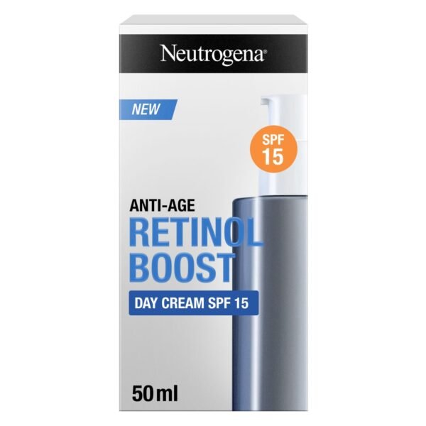 Neutrogena-Retinol-Boost-Day-Cream-Anti-Ageing-SPF-15-Day-Cream-50ml Neutrogena Retinol Boost Day Cream, Anti-Ageing, SPF 15 Day Cream 50ml – Wholesale & Export UAE