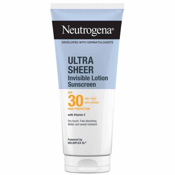 Neutrogena Ultra Sheer Invisible Lotion Sunscreen SPF30, Hydrating Body Lotion, 200ml – Wholesale & Export UAE