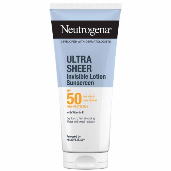 Neutrogena Ultra Sheer Invisible Lotion Sunscreen SPF50, Hydrating Body Lotion, 200ml – Wholesale & Export UAE