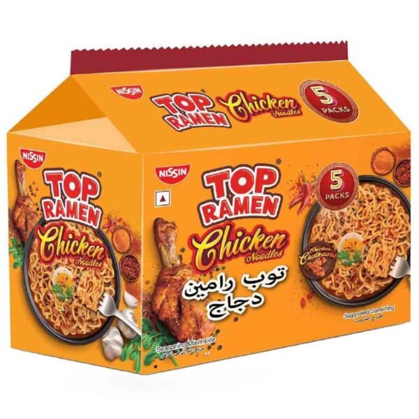 Nissin Top Ramen Chicken Instant Noodles, 70g, Pack of 5 – Wholesale & Export UAE