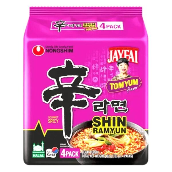 Nongshim-Shin-Ramyun-Gourmet-Spicy-Jayfai-Tomyum-Noodles-123g-Pack-of-4-2 Nongshim Shin Ramyun Gourmet Spicy Jayfai Tomyum Noodles, 123g Pack of 4 – Wholesale & Export UAE
