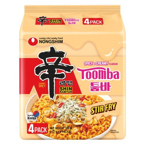Nongshim-Shin-Ramyun-Gourmet-Spicy-Toomba-Spicy-and-Creamy-Flavour-Stir-Fry-Noodles-137g-Pack-of-5-2 Nongshim Shin Ramyun Gourmet Spicy Toomba Spicy and Creamy Flavour Stir Fry Noodles, 137g Pack of 5 – Wholesale & Export UAE