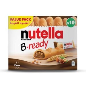 Nutella B-Ready Chocolate Hazelnut Spread Filled Wafer Bar, Multi Pack, 10 Bars, 220g – Wholesale & Export UAE