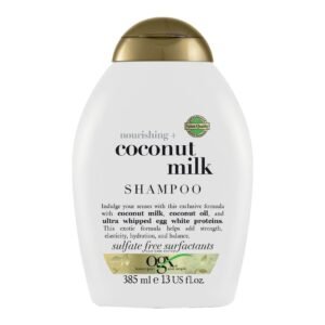 OGX Shampoo Nourishing+ Coconut Milk New Gentle and PH Balanced Formula 385ml – Wholesale & Export UAE
