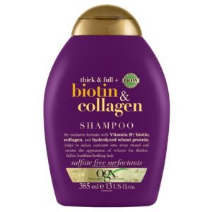 OGX Shampoo Thick & Full+ Biotin & Collagen New Gentle & PH Balanced Formula 385ml – Wholesale & Export UAE