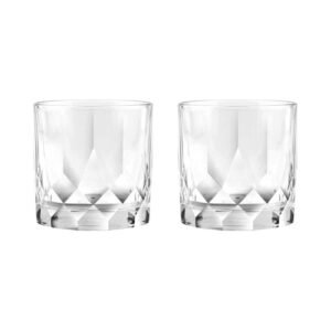 Ocean Connexion Double Rock Glass Clear 350ml 2 PCS – Wholesale & Export UAE