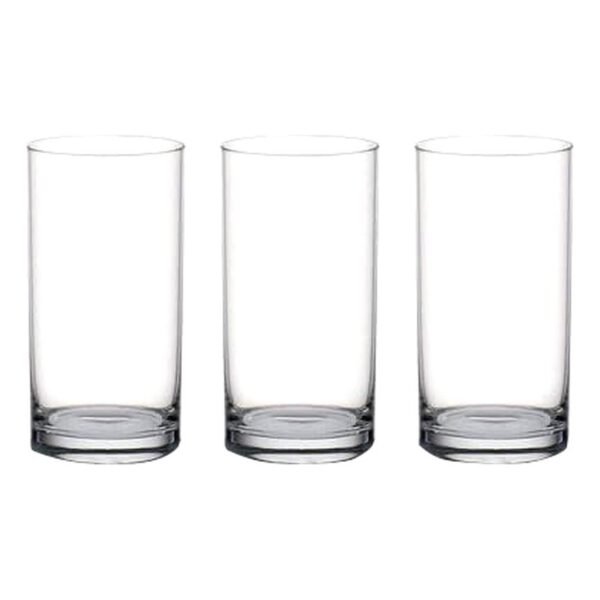 Ocean Fin Line Hi Ball Glass Clear 280ml 3 PCS – Wholesale & Export UAE