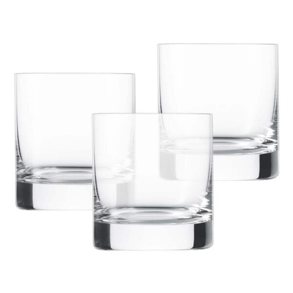 Ocean Fin Line Rock Water Glass Clear 285ml Set of 3 – Wholesale & Export UAE