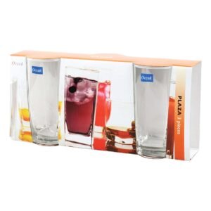 Ocean Plaza Glass Clear 320ml Set of 3 – Wholesale & Export UAE