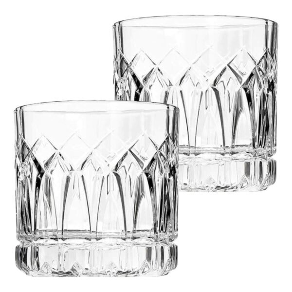 Ocean Traze Past Double Rock Whisky Glass 350ml 2 PCS – Wholesale & Export UAE