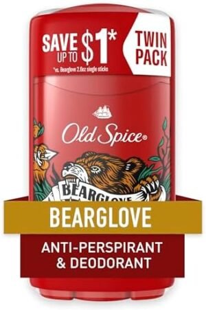 Old Spice Antiperspirant and Deodorant for men, 24/7 Sweat and Odor Protection, Bearglove Scent, Invisible Solid Stick, Twin Pack, 2 x 2.6oz – Wholesale & Export UAE