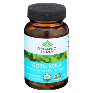 Organic India Brahmi-Gotu Kola Herbal Supplement Vegetarian Capsules Pack of 90 – Wholesale & Export UAE