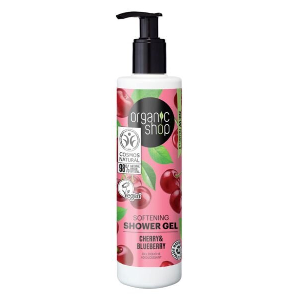 Organic Shop Cherry And Blueberry Softening Shower Gel Clear 280ml – Wholesale & Export UAE