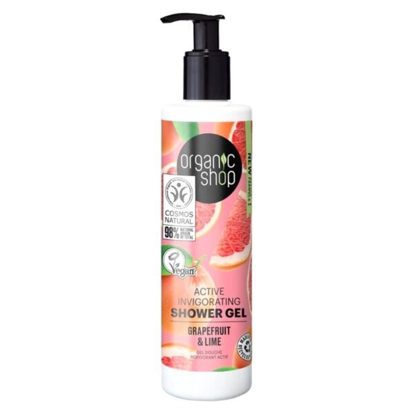 Organic Shop Grapefruit And Lime Active Invigorating Shower Gel Clear 280ml – Wholesale & Export UAE