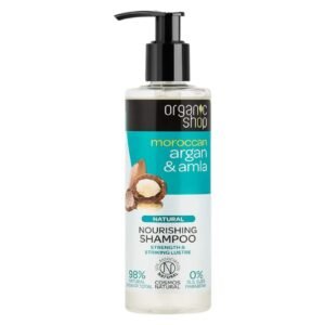 Organic Shop Moroccan Argan And Amla Natural Nourishing Hair Shampoo White 280ml – Wholesale & Export UAE