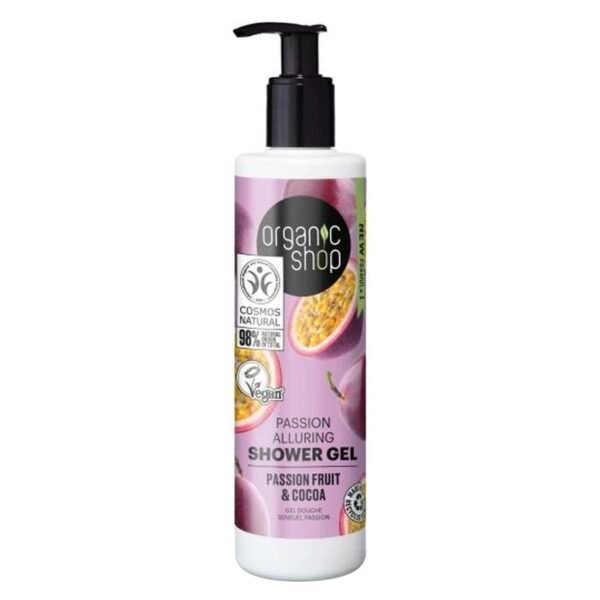 Organic Shop Passion Fruit And Cocoa Passion Alluring Shower Gel Clear 280ml – Wholesale & Export UAE