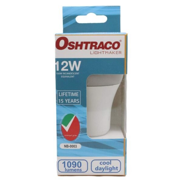 Oshtraco 12W LED Bulb E27 Cool Daylight – Wholesale & Export UAE