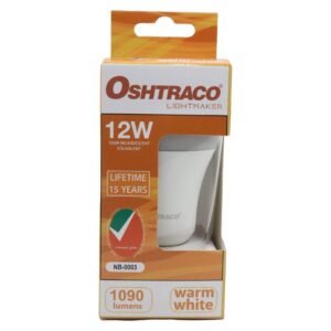 Oshtraco 12W LED Bulb E27 Warm White – Wholesale & Export UAE