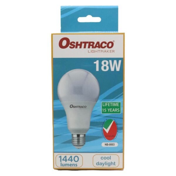 Oshtraco 18W LED Bulb E27 Cool Daylight – Wholesale & Export UAE