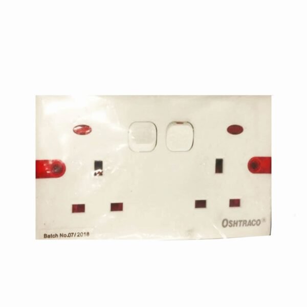 Oshtraco 2-Way Universal Wall Terminal Socket With Switch – Wholesale & Export UAE