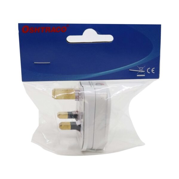 Oshtraco 3-Pin Plug Top 13Amp OTCBC9511L White – Wholesale & Export UAE
