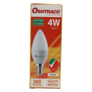 Oshtraco 4W LED Candle Bulb E14 Warm White – Wholesale & Export UAE