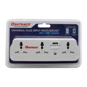 Oshtraco Universal Plug Input Multi Socket White – Wholesale & Export UAE