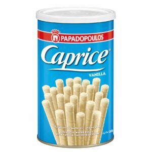 Papadopoulos Caprice Vanilla Wafer Rolls, 115g – Wholesale & Export UAE
