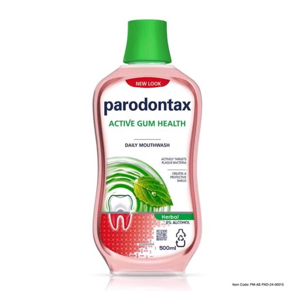 Parodontax-Active-Gum-Health-Daily-Mouthwash-Herbal-500ml-2 Parodontax Active Gum Health Daily Mouthwash Herbal 500ml – Wholesale & Export UAE