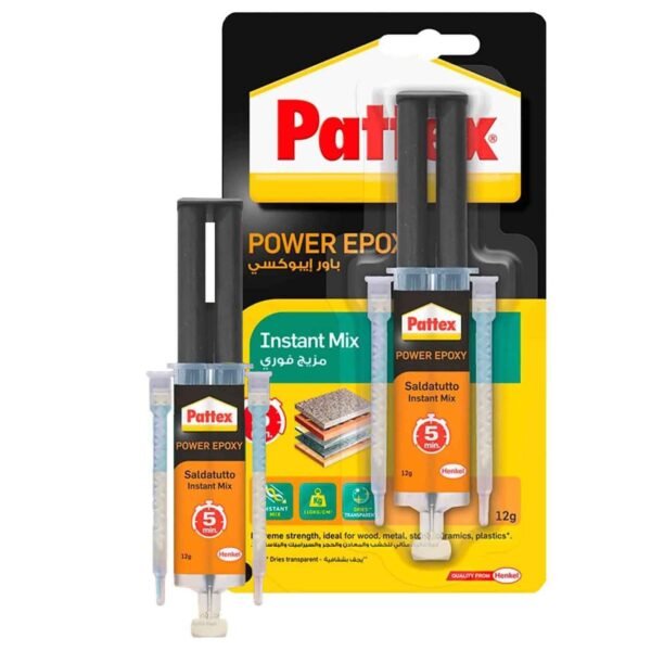 Pattex Power Epoxy Universal Syringe - 11ml With Convenient Instant Mix Syringe Water & Temperature Resistant – Wholesale & Export UAE