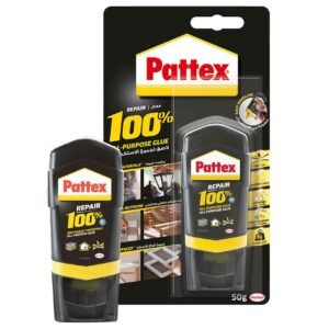 Pattex Repair 100% - 50g All Purpose Clear Glue For Medium-Large Surfaces Invisible Repair Compatible with Multi Material – Wholesale & Export UAE