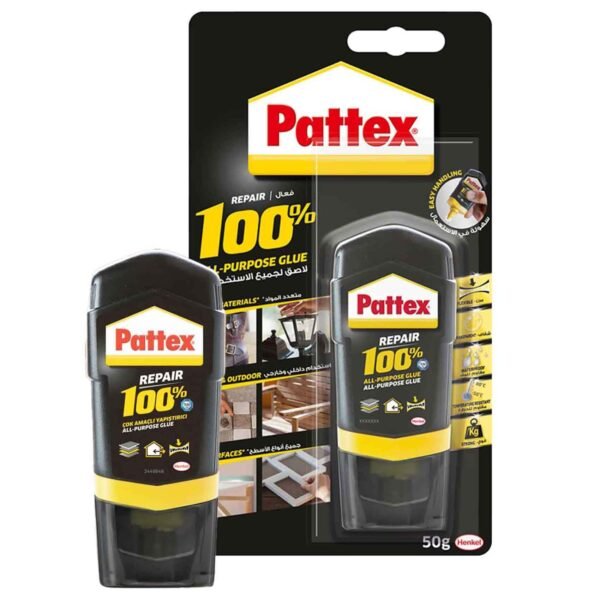 Pattex Repair 100% - 50g All Purpose Clear Glue For Medium-Large Surfaces Invisible Repair Compatible with Multi Material – Wholesale & Export UAE