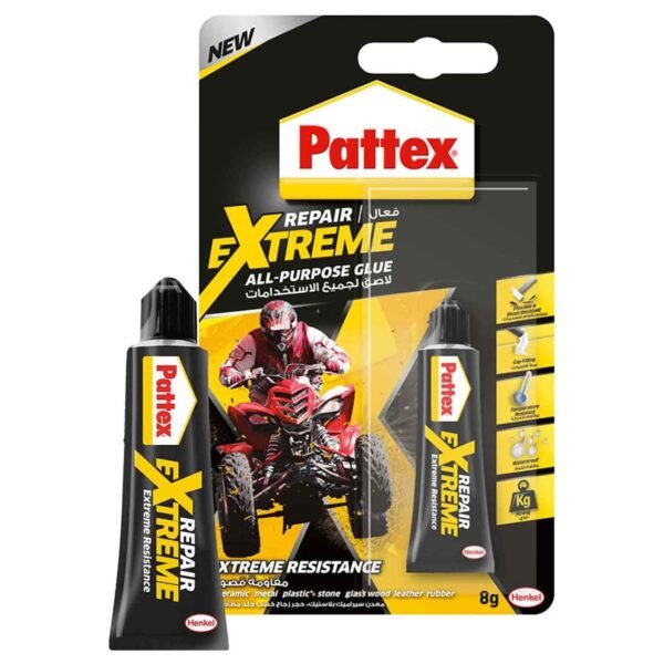 Pattex Repair Extreme Gel - 8g Clear Adhesive with Extreme Resistance Flexible, Shock Resistant & Waterproof – Wholesale & Export UAE