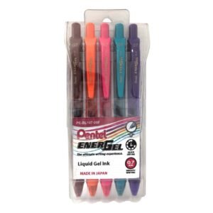 Pentel Energel Liquid Gel ink Pens Multicolour 0.7mm 5 PCS – Wholesale & Export UAE