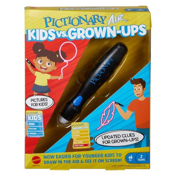 Version 1.0.0 Pictionary Air Kids vs Grown-Ups Family Drawing Game, Links to Smart Devices, Gift for Kid, Family & Adult Game Night, Ages 6 Years & – Wholesale & Export UAE
