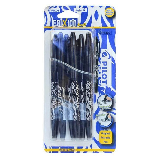 Pilot Frixion Roller Ball Pen Black 0.7mm 6 PCS – Wholesale & Export UAE