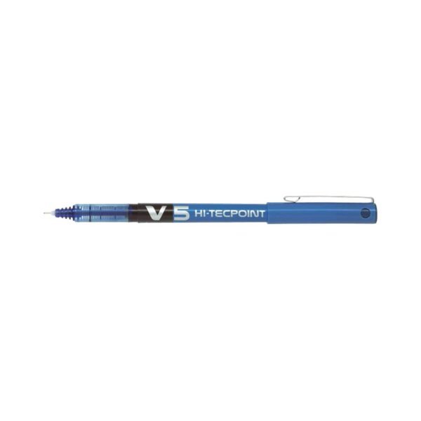 Pilot V5 Hi-Tec Point Rollerball Pen Blue 0.5mm – Wholesale & Export UAE