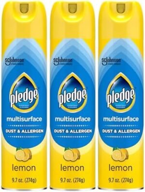 Pledge Dust & Allergen Multisurface Cleaner, Lemon, 9.7 Oz, 3 Ct – Wholesale & Export UAE