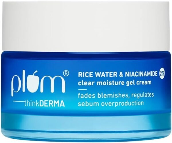 Plum thinkDERMA 2% Niacinamide & Rice Water Clear Moisture Gel Cream Fades Blemishes & Brightens Skin with 3% MatmarineTM for Oil Co – Wholesale & Export UAE