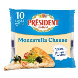 President Mozzarella Cheese Slices, 200g, 10 Slices – Wholesale & Export UAE