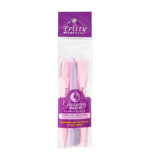 Pritty Grooming Razors - Face Eyebrow & Sensitive Areas, 3 Pcs/ Set - Bl-10 – Wholesale & Export UAE
