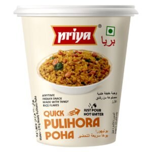 Priya Quick Pulihora Poha Instant Cup, 80g – Wholesale & Export UAE