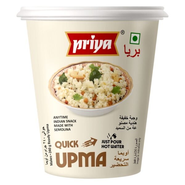 Priya Quick Upma Instant Cup, 80g – Wholesale & Export UAE