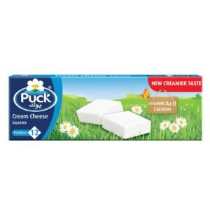 Puck Cream Cheese Squares 12 Portions, 216g – Wholesale & Export UAE