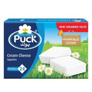 Puck Cream Cheese Squares 24 Portions, 432g – Wholesale & Export UAE