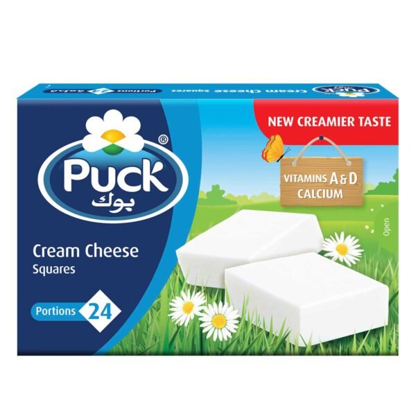 Puck Cream Cheese Squares 24 Portions, 432g – Wholesale & Export UAE