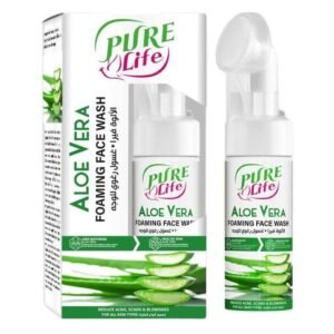 Pure-Life-Aloe-Vera-Foaming-Face-Wash-With-Silicone-Brush-150ml-1 Pure Life Aloe Vera Foaming Face Wash With Silicone Brush 150ml – Wholesale & Export UAE