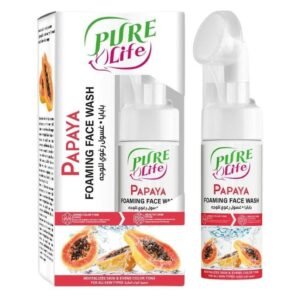 Pure-Life-Papaya-Foaming-Face-Wash-With-Silicone-Brush-150ml-1 Pure Life Papaya Foaming Face Wash With Silicone Brush 150ml – Wholesale & Export UAE